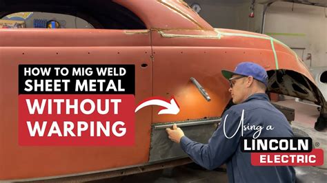 hiw to weld sheet metal with a mig welder|welding sheet metal without warping.